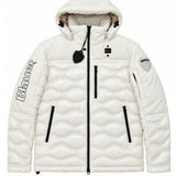 BLAUER Kids Piumino con Cappuccio Bianco per Bambini