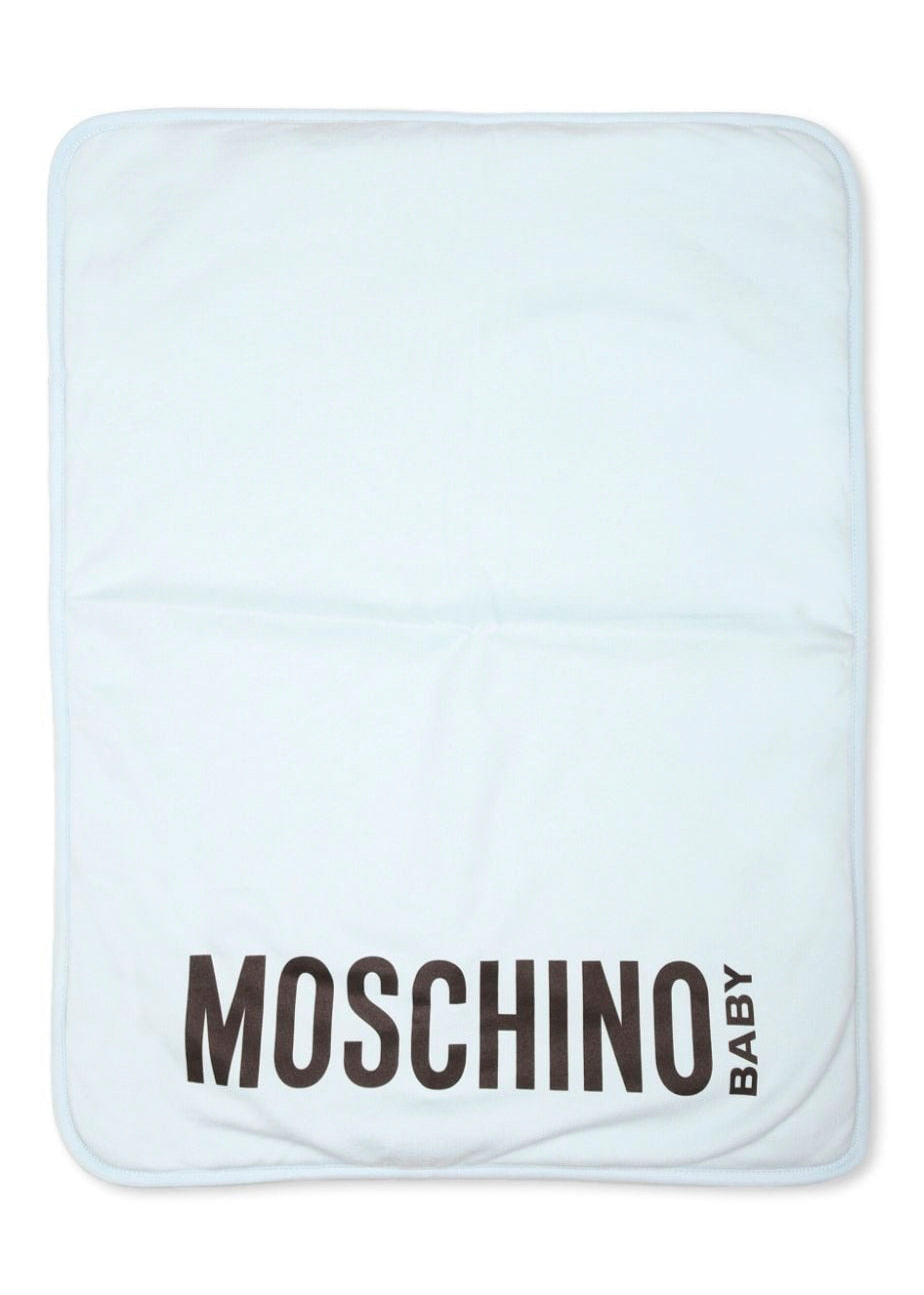 Moschino Kids Borsa Mamma Cielo Teddy Bear con Fasciatoio per Neonati