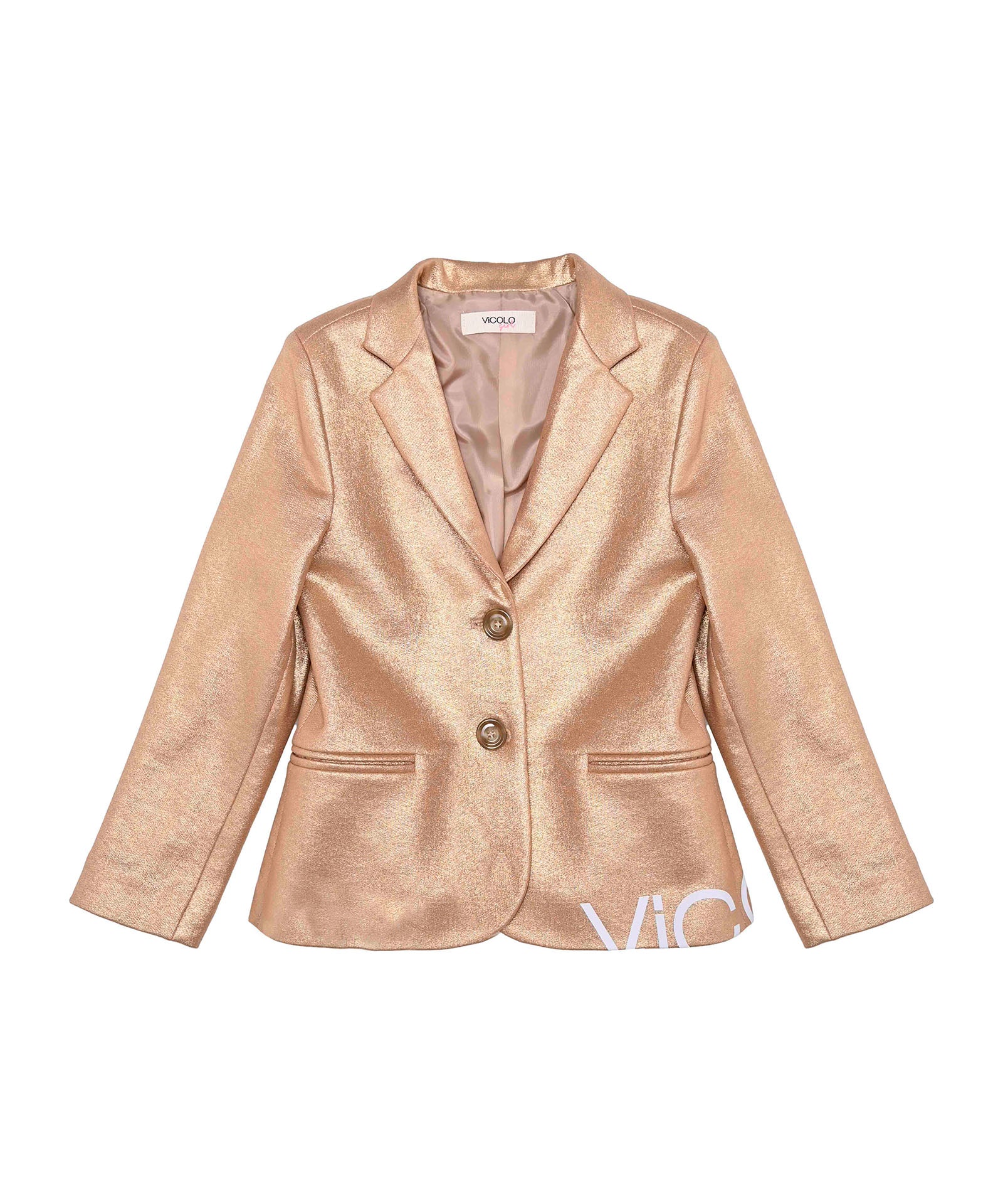 Vicolo Kids Giacca Blazer Sparkling Oro per Bambine