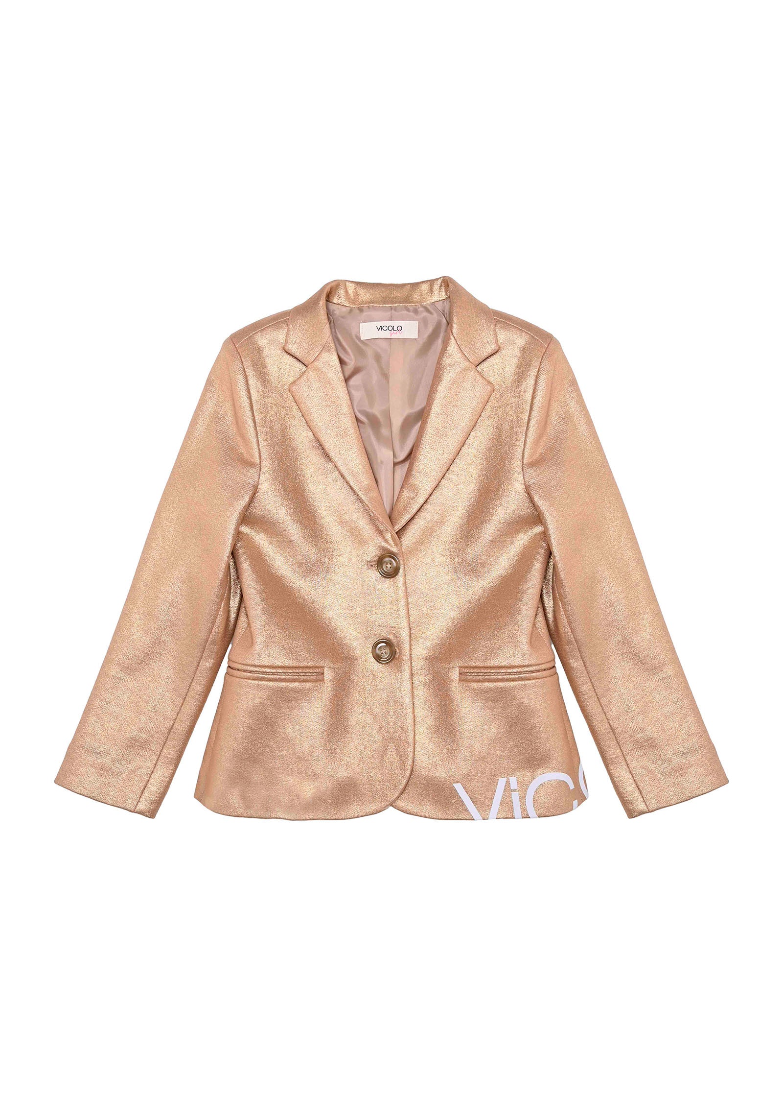 Vicolo Kids Giacca Blazer Sparkling Oro per Bambine