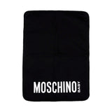 Moschino Kids Borsa Mamma Nera con Stampa Teddy Bear e Logo per Neonati