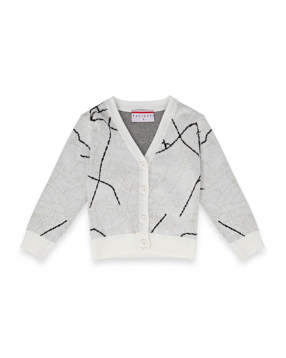 Paciotti Kids Cardigan Panna per Neonati