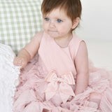 Angel's Face Kids Abito Cascade Rosa Cipria con Tulle per Neonate