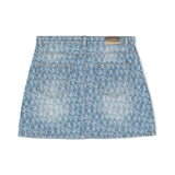 Pinko Kids Gonna di Jeans con Stampa All-over per Bambine