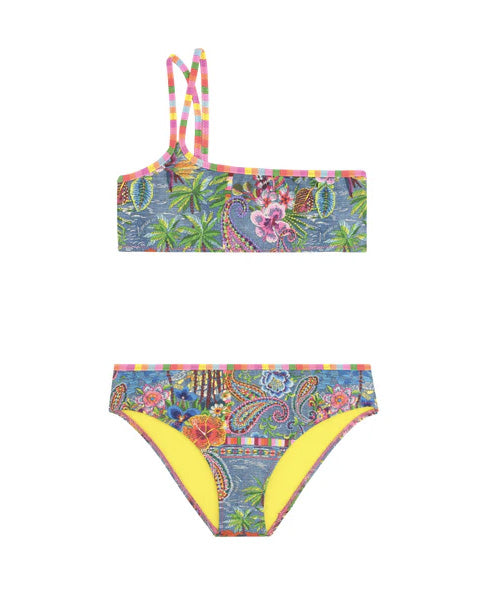 4Giveness Kids Costume Fascia Fantasia Denim Mexican per Bambine