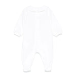 Moschino Kids Tutina Bianca con Stampa Toy per Neonati