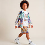 Just Cavalli Kids Camicia a Fantasia Multicolor per Bambini