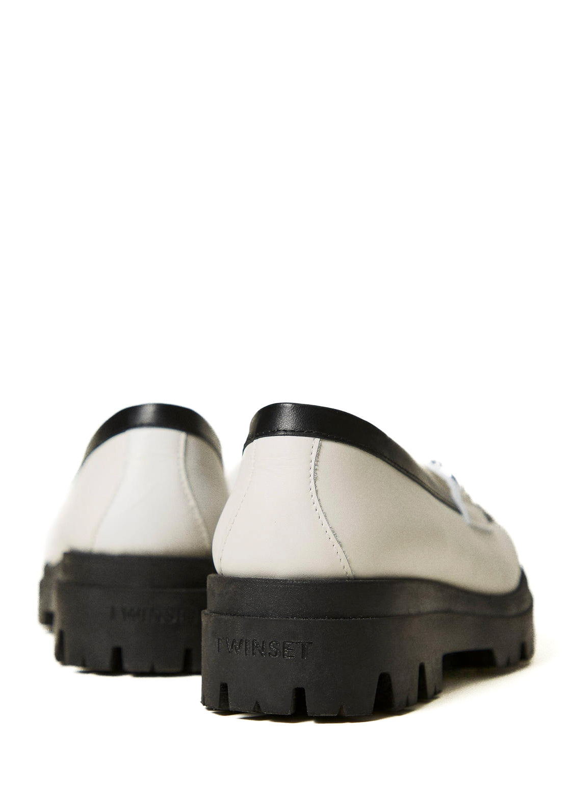 Twinset Kids Mocassino Bianco per Bambine (retro)