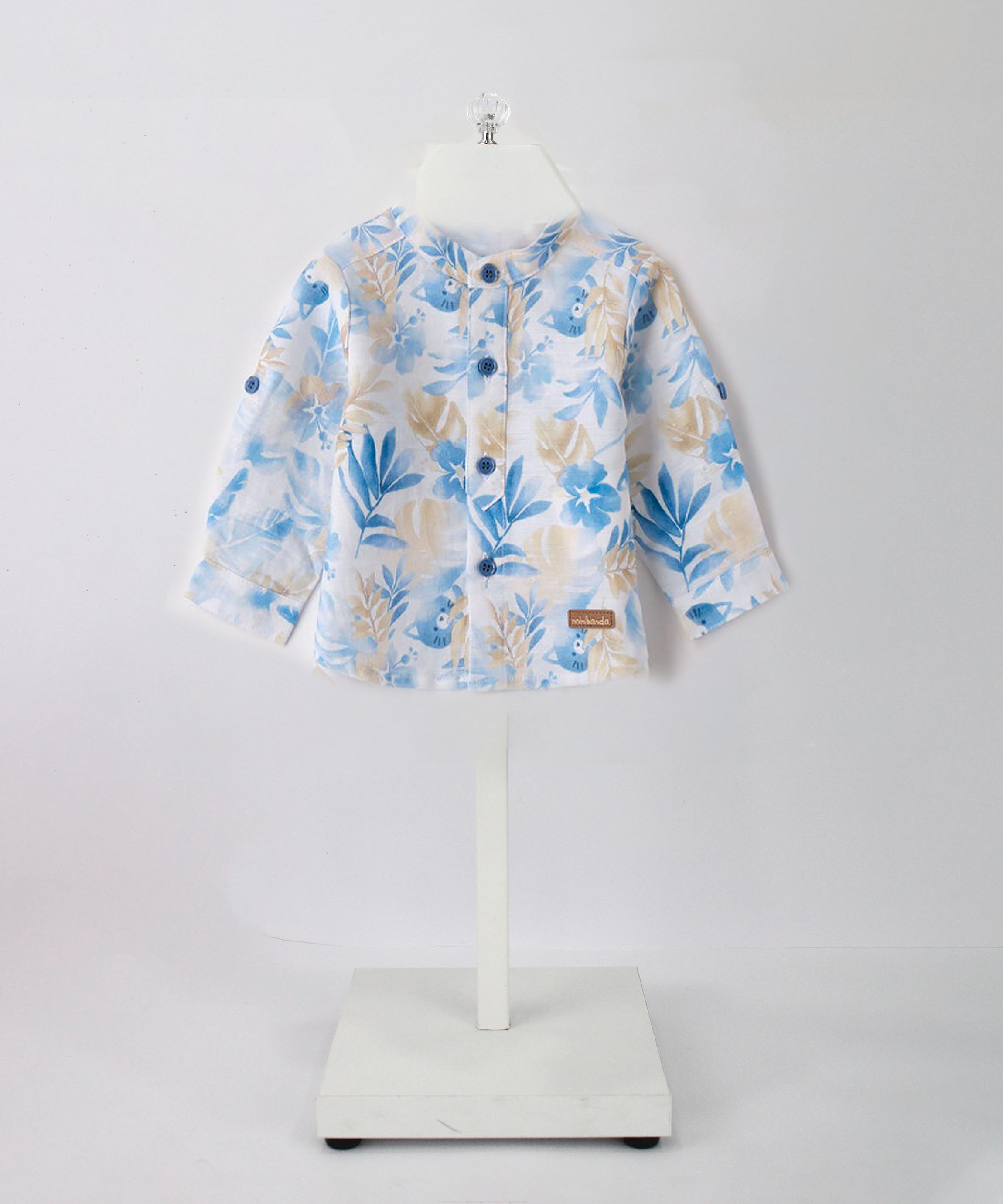 Minibanda Camicia con Fantasia per Neonati