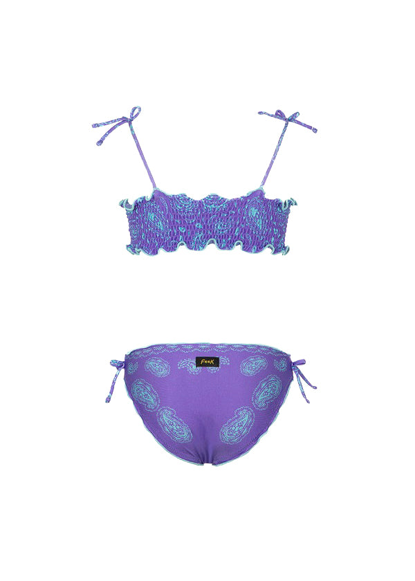 Effek Costume Bikini Fantasia Viola per Bambine