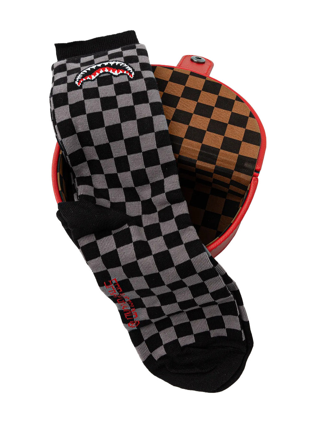 Sprayground Kids Calzino Nero con Logo per Bambini