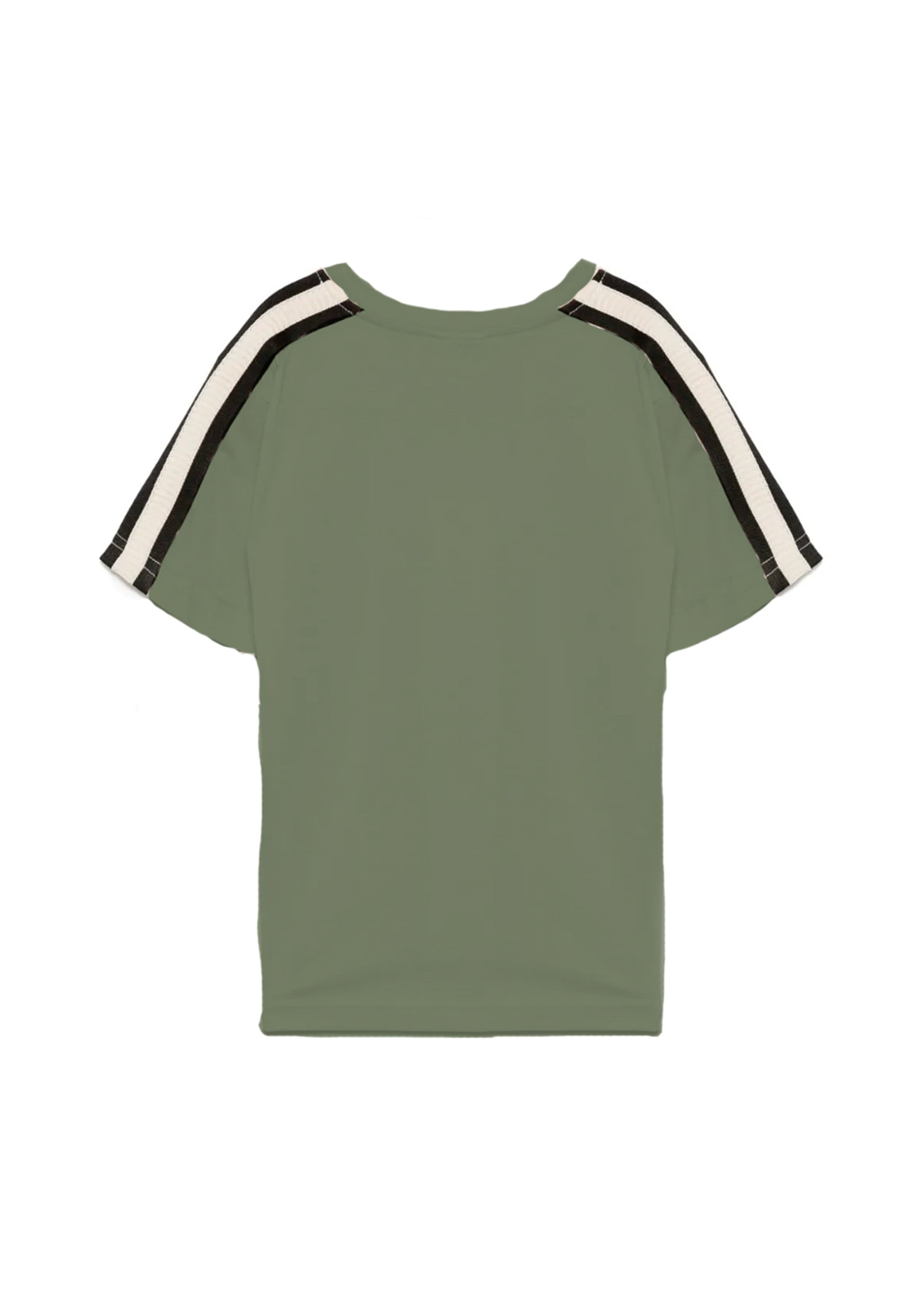 Yes London T-shirt Verde con Bande per Bambini