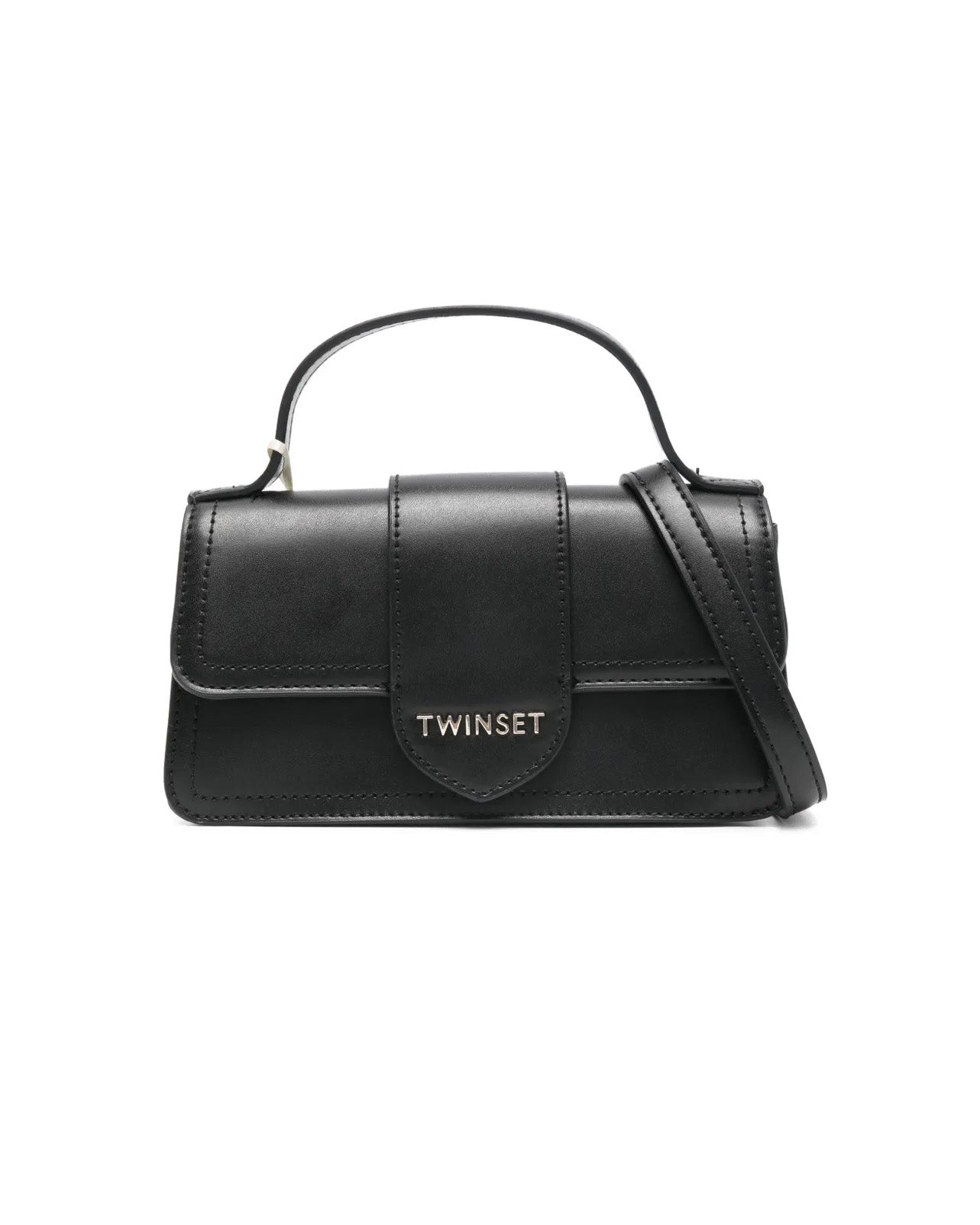 Twinset Kids Borsa Nero con Logo per Bambine