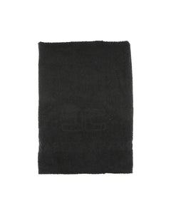 Elisabetta Franchi La Mia Bambina Telo Mare Nero con Logo per Bambine