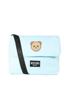 Moschino Kids Borsa Fasciatoio con Tracolla e Stampa Logo Teddy Bear per Neonati
