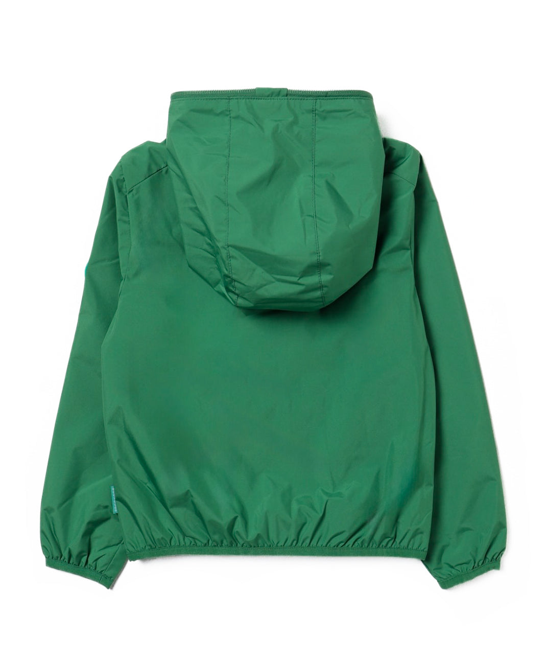 Save The Duck Kids Giubbino Verde con Cappuccio con Patch Logo