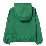 Save The Duck Kids Giubbino Verde con Cappuccio con Patch Logo