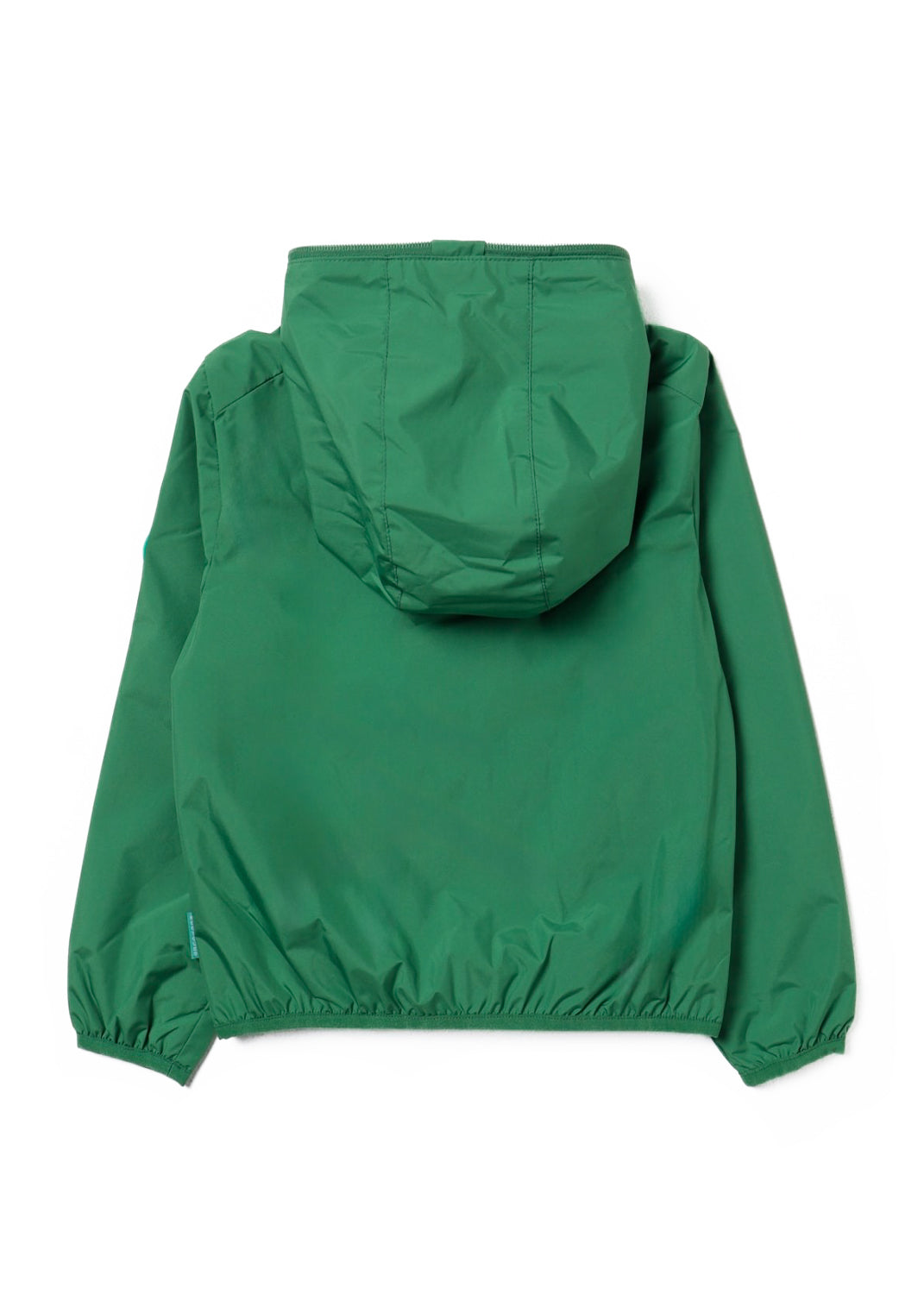 Save The Duck Kids Giubbino Verde con Cappuccio con Patch Logo