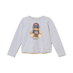 Twinset Kids Maglia a Maniche Lunghe con Stampa per Bambine
