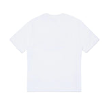Diesel Kids T-shirt Bianca con Doppia Stampa Logo Unisex per Bambini