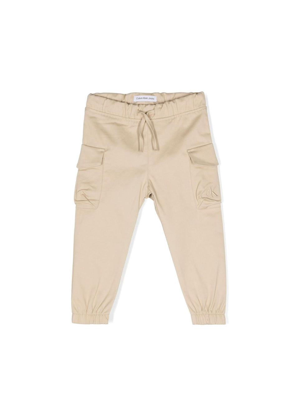 Calvin Klein Kids Pantaloni Beige Stile Cargo per Neonati