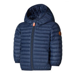 Save The Duck Kids Piumino Blu con Patch Logo per Neonati (lato)