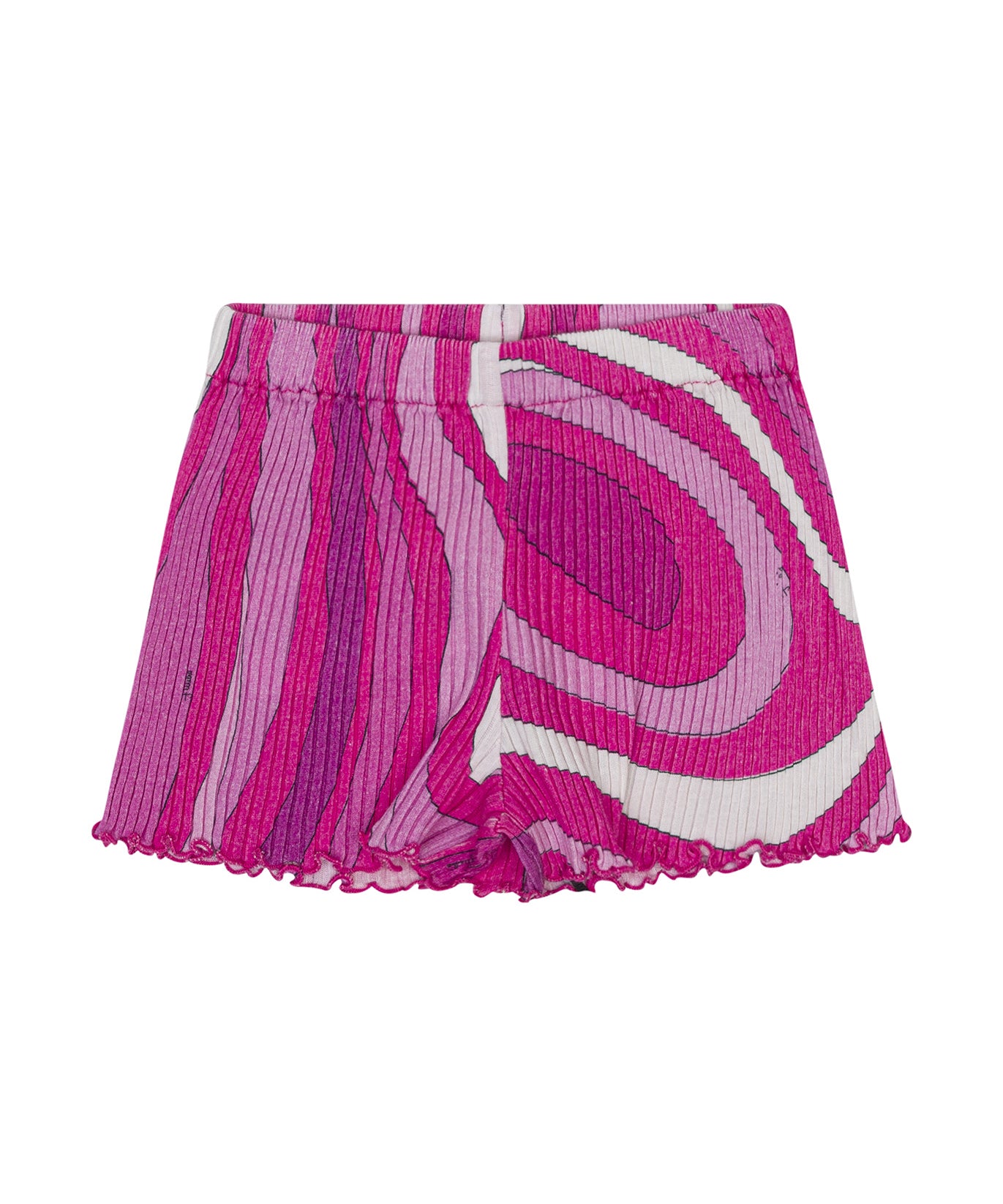 Emilio Pucci Short a Coste e Fantasia per Neonate