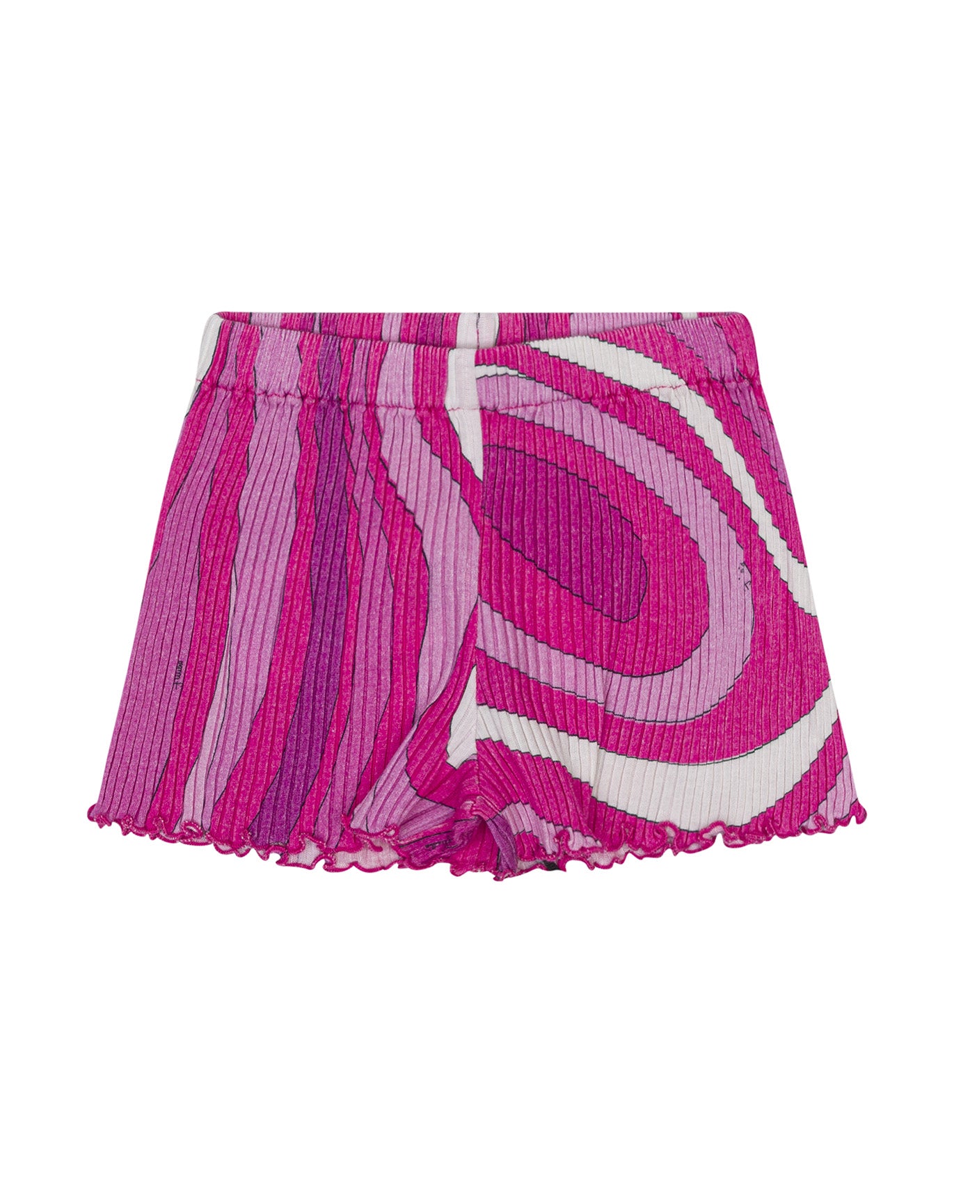 Emilio Pucci Short a Coste e Fantasia per Neonate