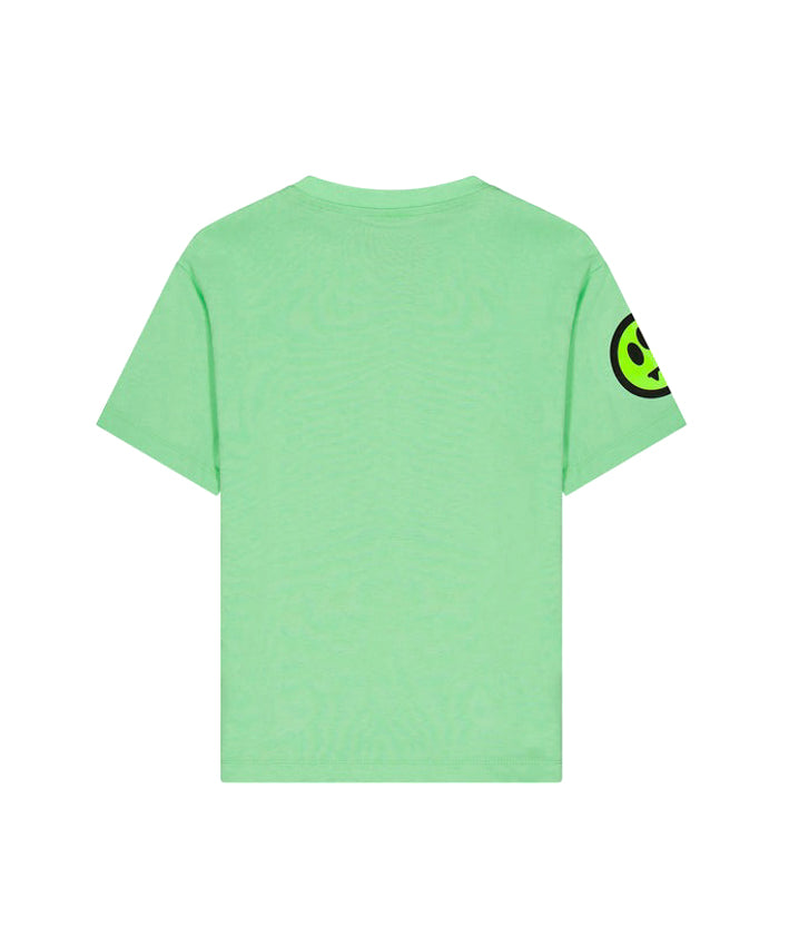 Barrow Kids T-shirt Verde con Stampa Logo per Bambini