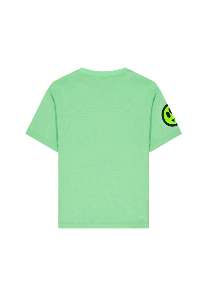 Barrow Kids T-shirt Verde con Stampa Logo per Bambini