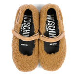 Moschino Kids Ballerine Teddy con Logo per Neonate