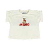 Moschino Kids T-Shirt con Teddy Bear Bianco per Neonate