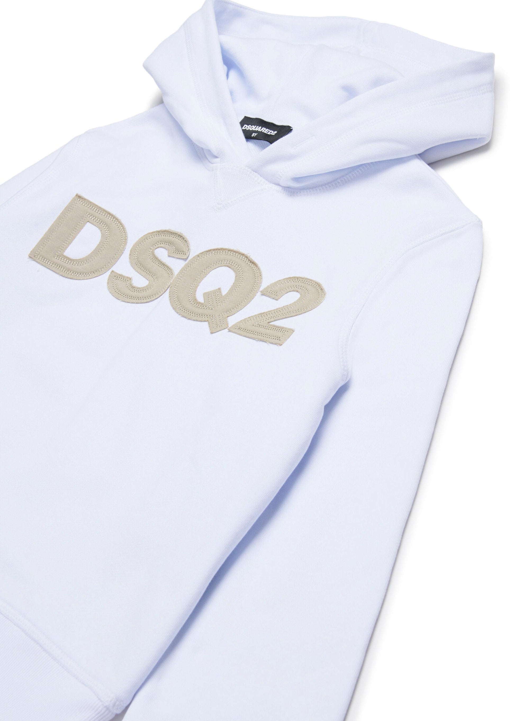 Dsquared2 Kids Felpa con Cappuccio Bianca per Bambini