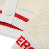 Iceberg Kids Cardigan Bianco in Bouclé (dettaglio)