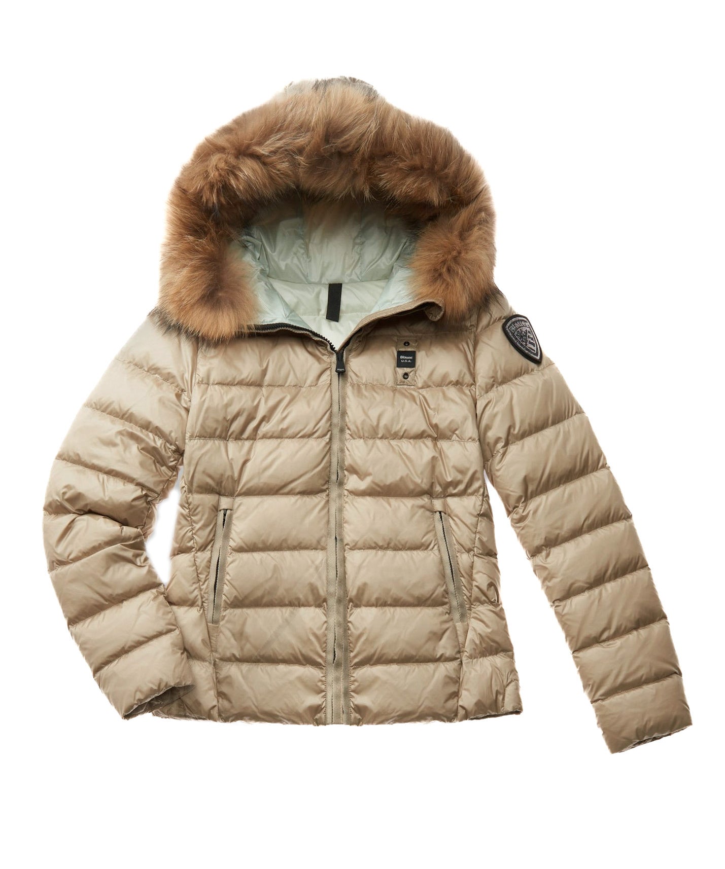 Blauer Kids Giubbino Beige con Pelliccia per Bambine