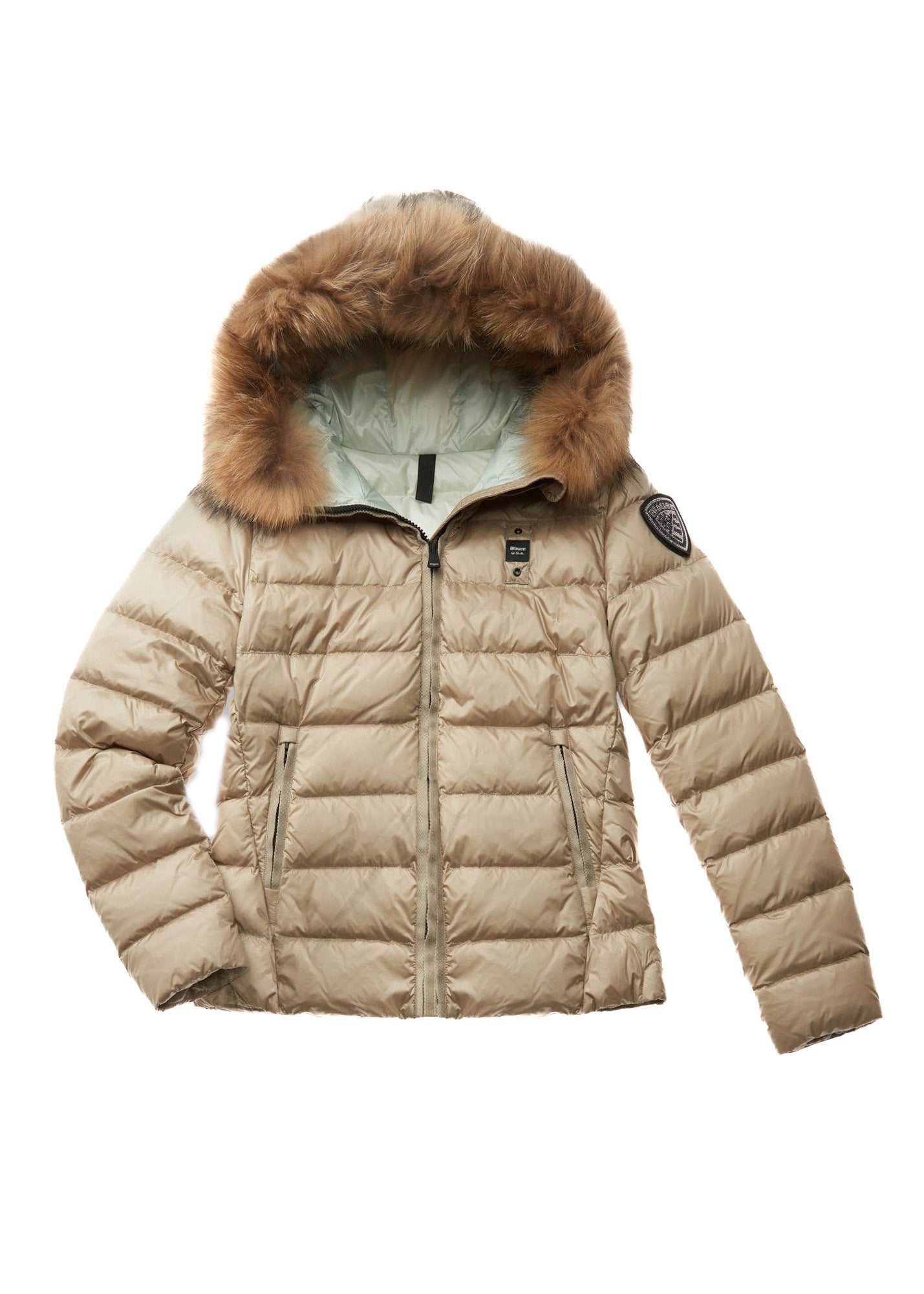 Blauer Kids Giubbino Beige con Pelliccia per Bambine