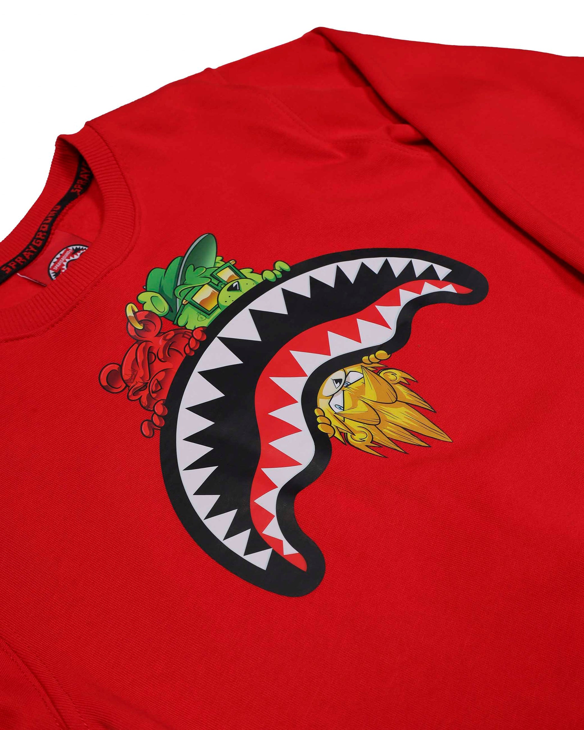 Sprayground Kids Felpa Girocollo Rossa per Bambini
