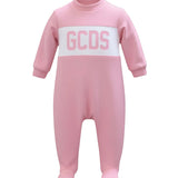 Gcds Kids Tutina Rosa con Banda Logata Panna per Neonate
