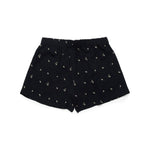 N°21 Kids Shorts Neri All over Palms per Bambine