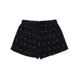 N°21 Kids Shorts Neri All over Palms per Bambine