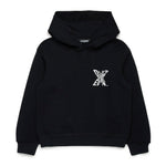 Dsquared2 Kids Felpa Nera con Cappuccio Sport EDTN per Bambini