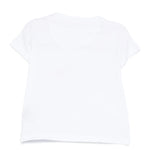 John Richmond Kids T-Shirt Bianco con Logo Ricamato per Neonate