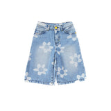 Tuc Tuc Bermuda Denim con Fiori per Neonate