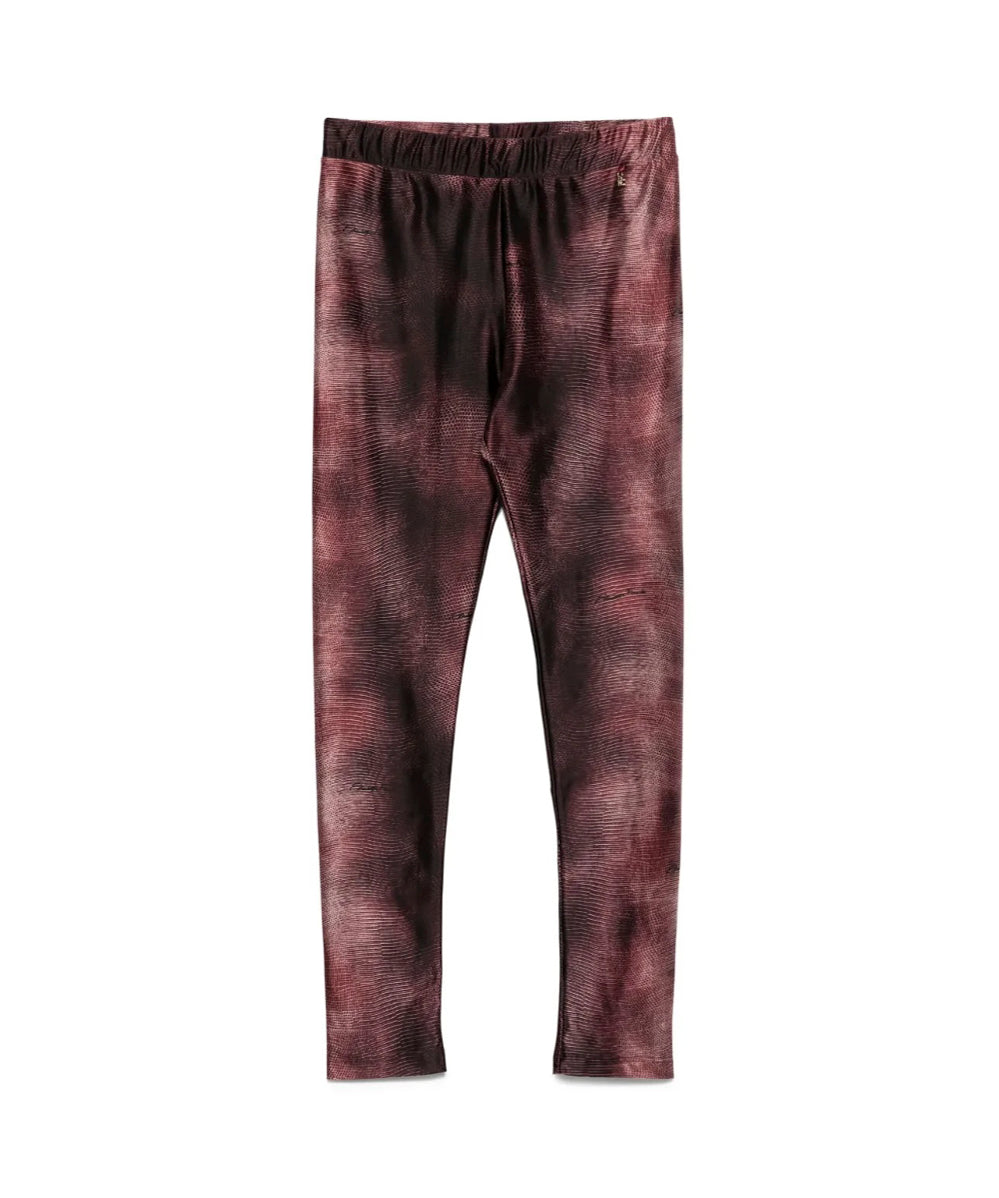 Elisabetta Franchi La Mia Bambina Leggings Merlot per Bambine