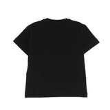 Elisabetta Franchi La Mia Bambina T-shirt Nera con Logo Effetto Oro per Neonate