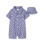 Boss Kids Pagliaccetto con Cappellino Blu BB per Neonati