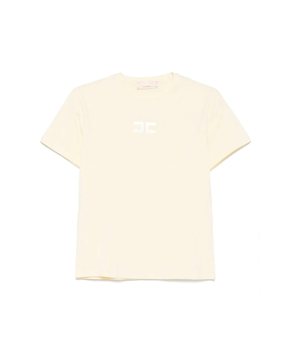 Elisabetta Franchi La Mia Bambina T-shirt Limone con Logo per Neonate