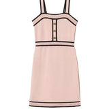 Twinset Kids Abito Rosa e Nero per Bambine