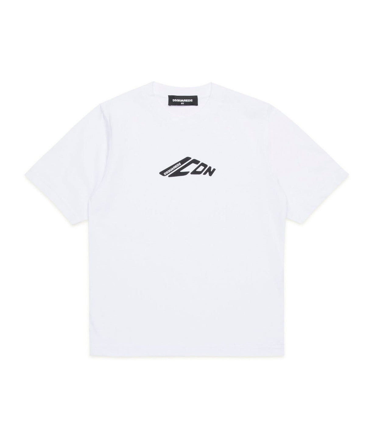 Dsquared2 Kids T-shirt Bianca con Stampa ICON per Bambini