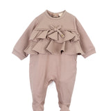 Elisabetta Franchi La Mia Bambina Tutina Sunrise con Volant per Neonate